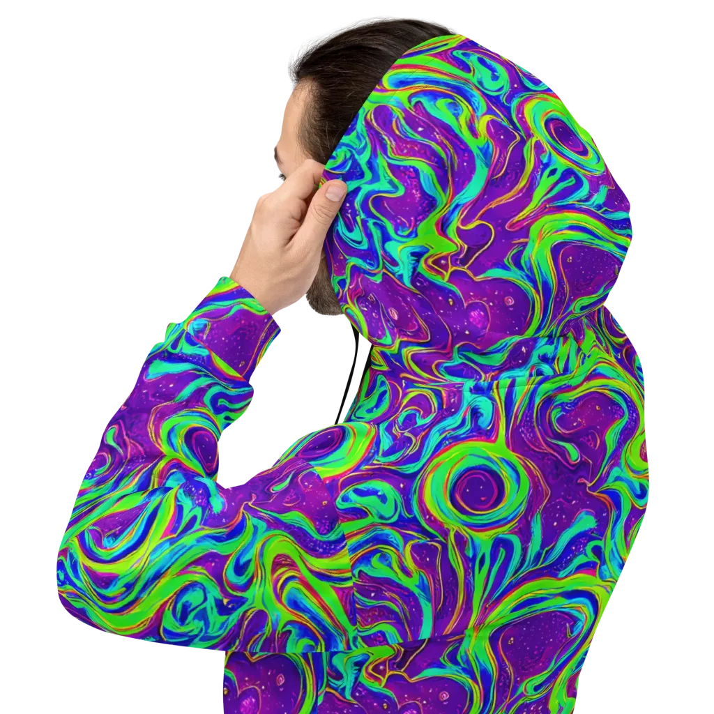 Lucid Lava on Hoodie — Back