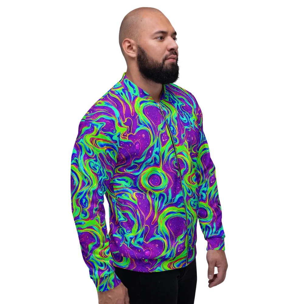 Lucid Lava on Bomber Jacket — Right