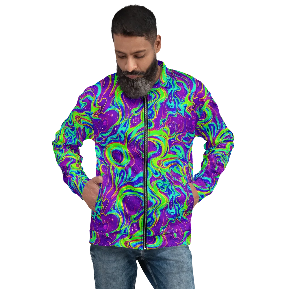 Lucid Lava on Bomber Jacket — Front
