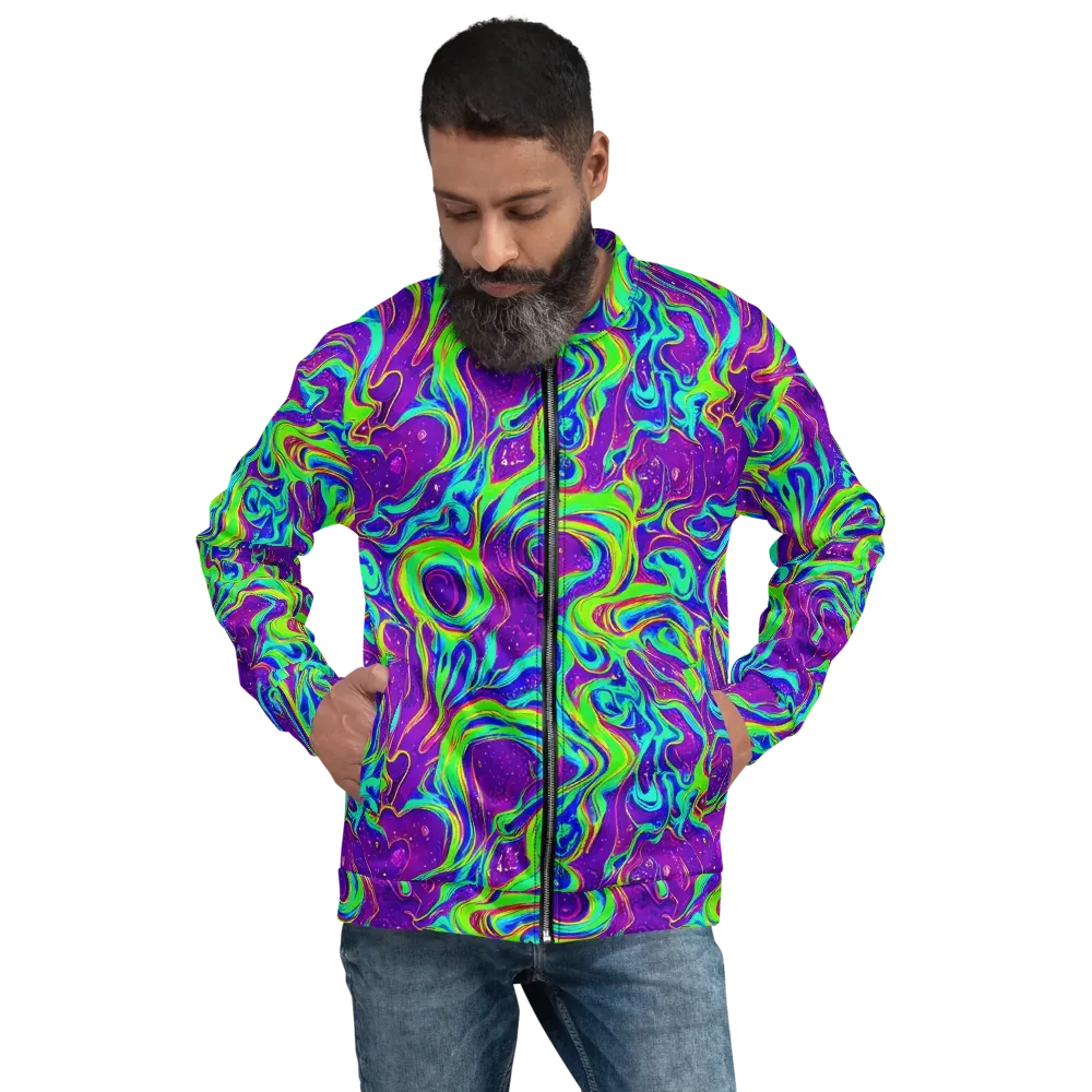 Lucid Lava on Bomber Jacket — Front