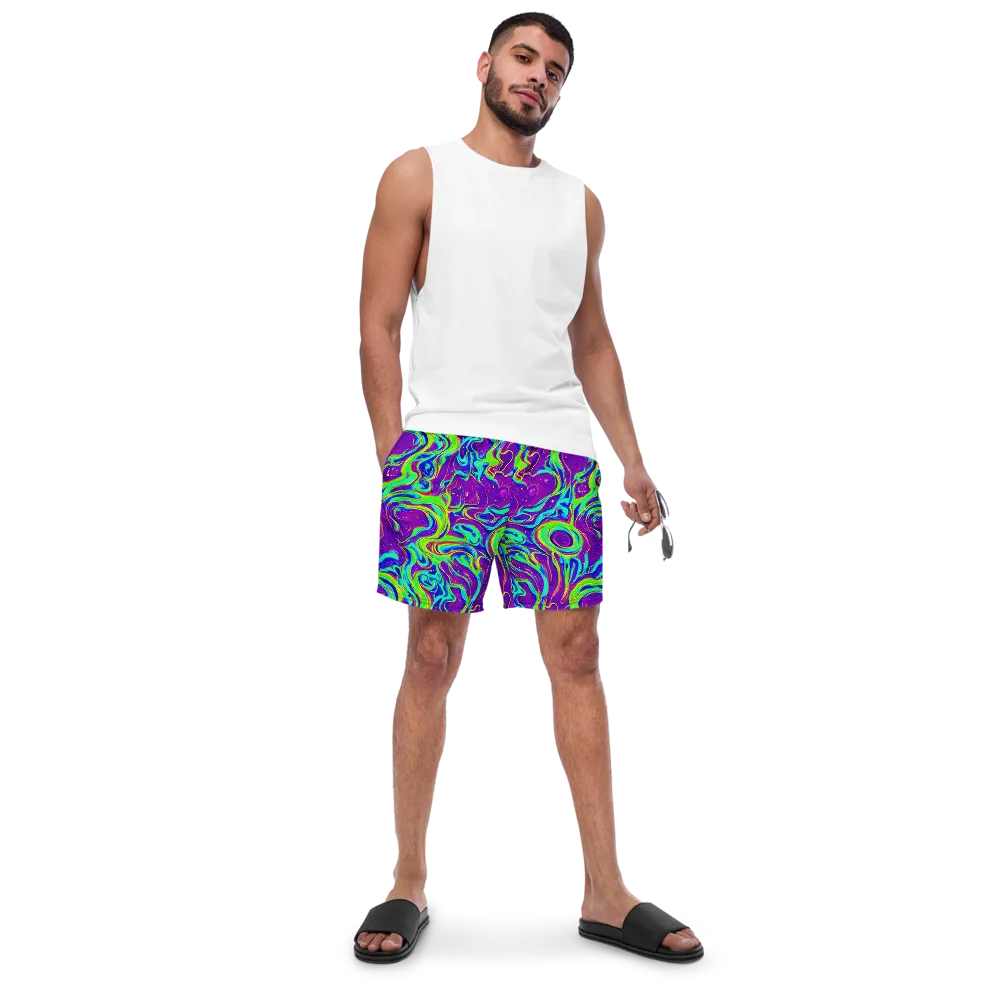 Lucid Lava on Swim Trunks — Front