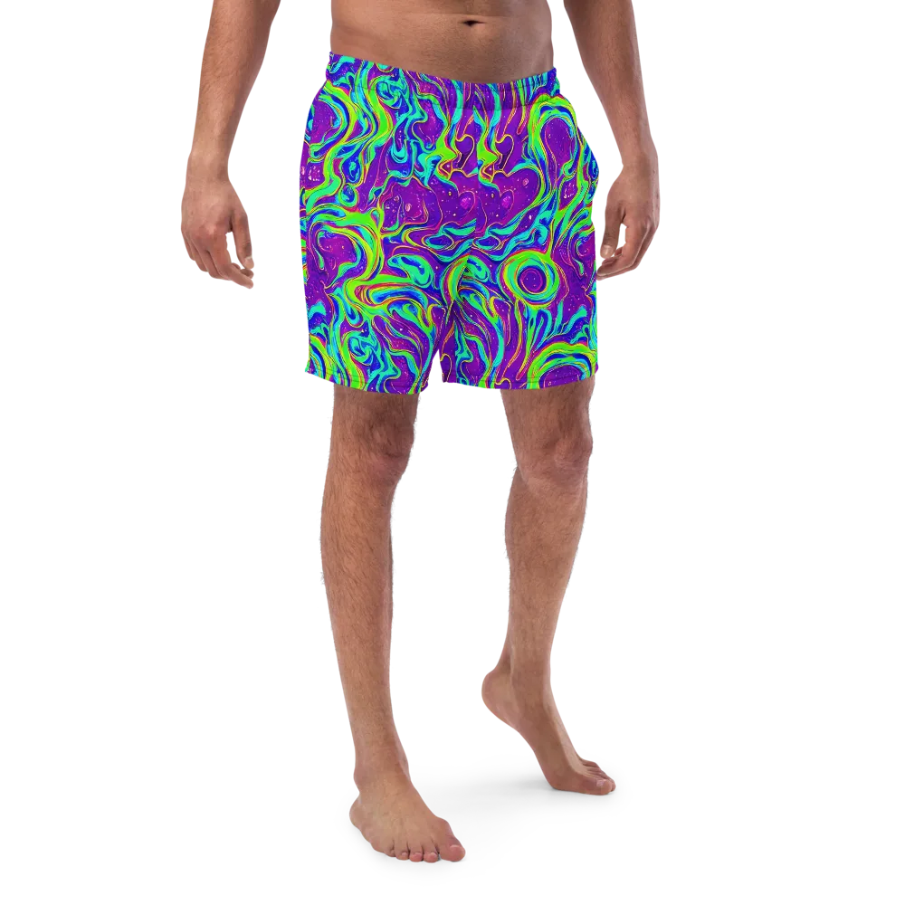 Lucid Lava on Swim Trunks — Front