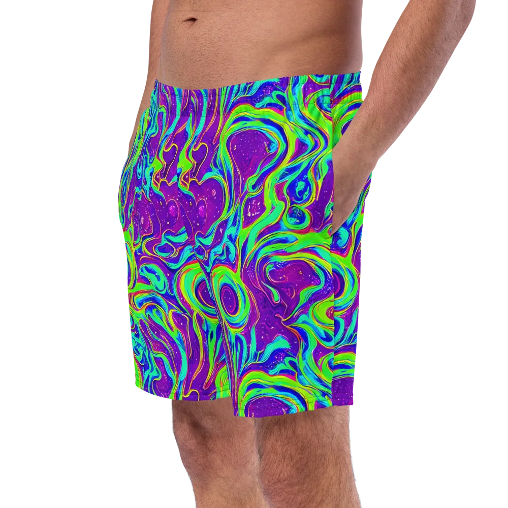 Lucid Lava on Swim Trunks — Left Front