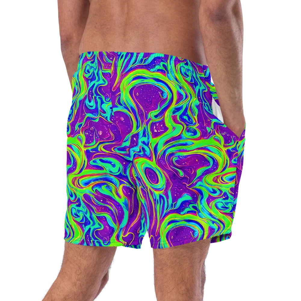 Lucid Lava on Swim Trunks — Right Back