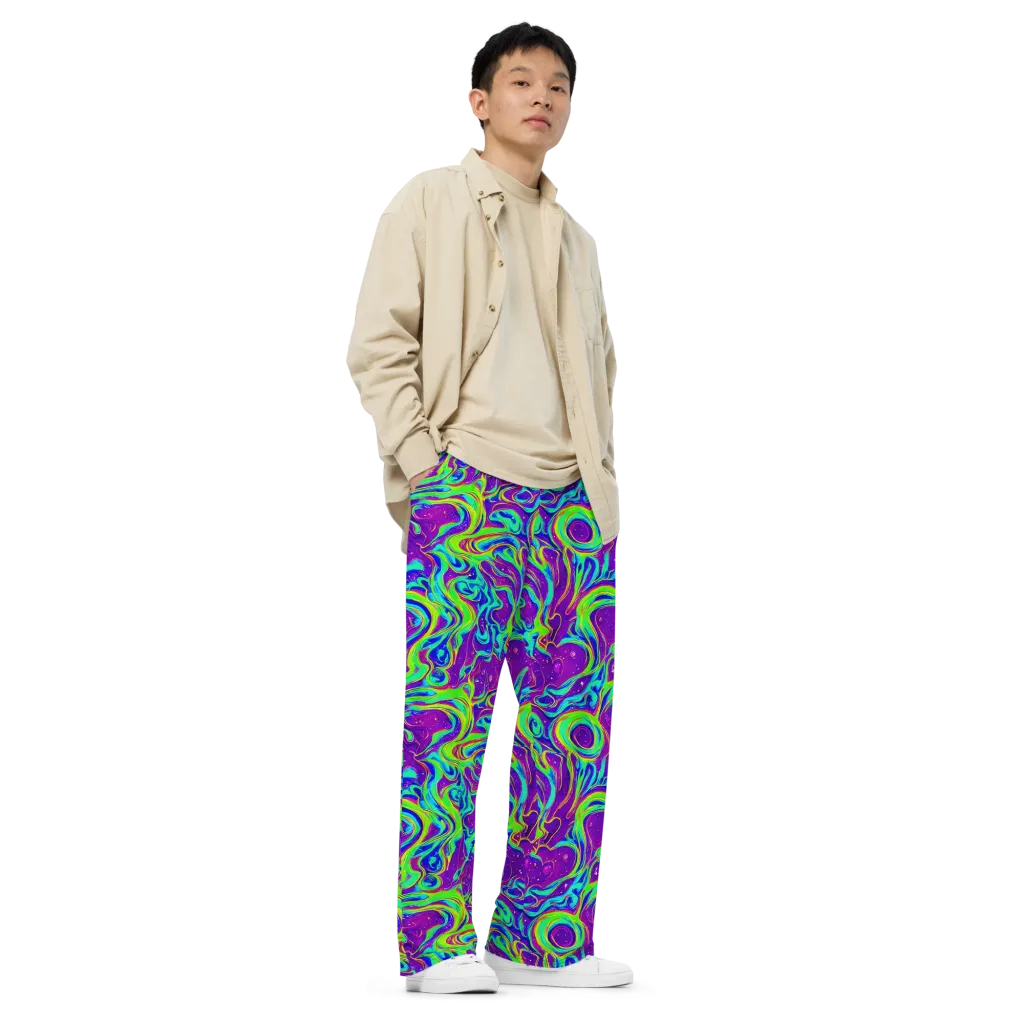 Lucid Lava on Wide-Leg Pants — Right Front