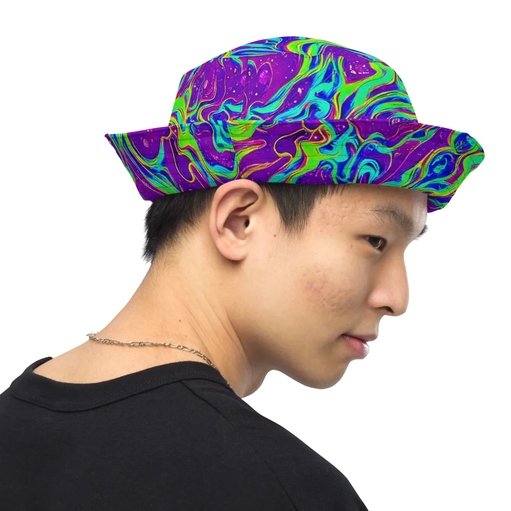 Lucid Lava on Reversible Bucket Hat — Right Outside