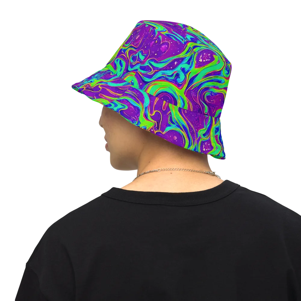 Lucid Lava on Reversible Bucket Hat — Back Inside