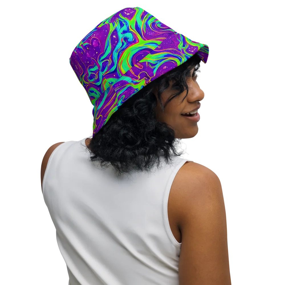 Lucid Lava on Reversible Bucket Hat — Right Outside