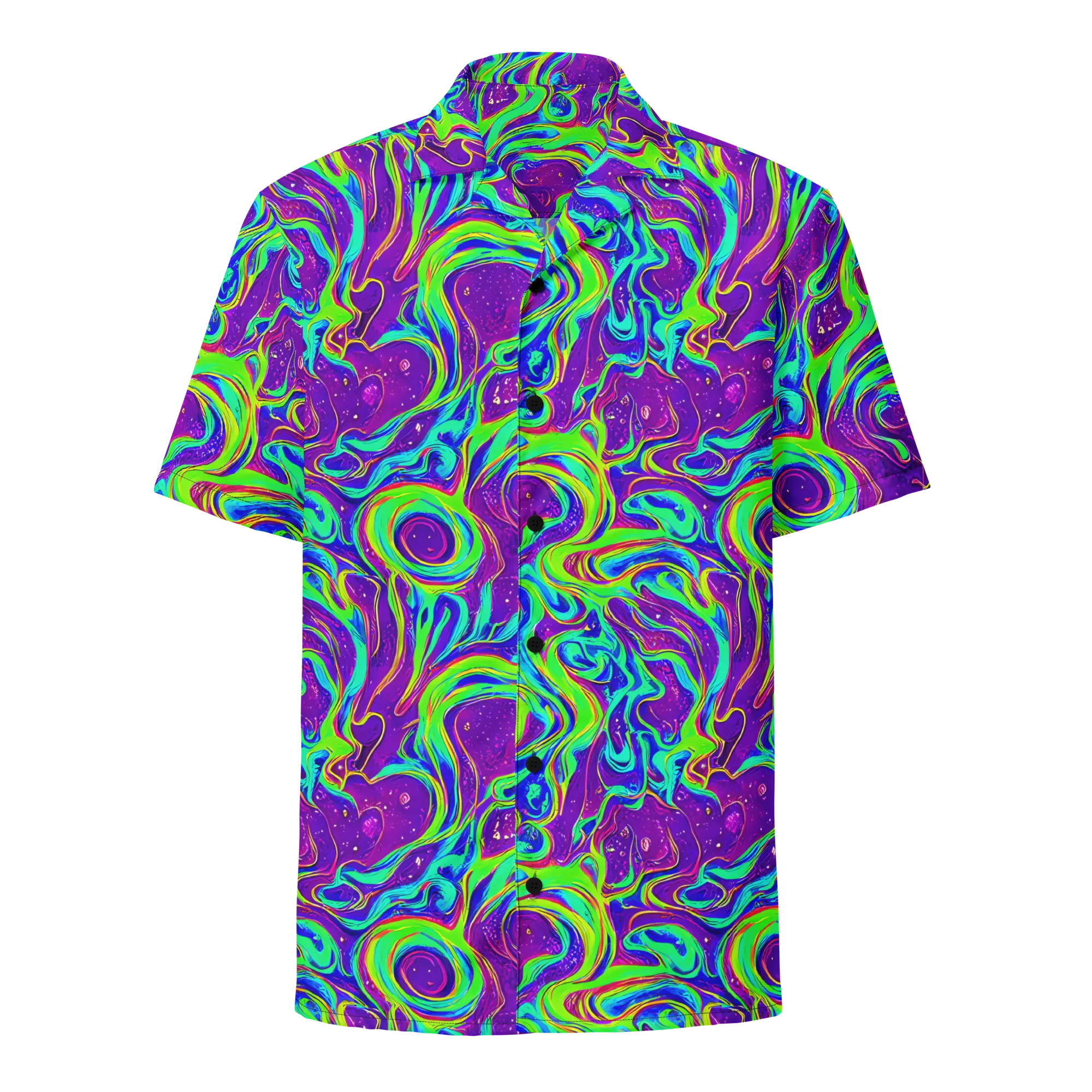 Lucid Lava on Button Shirt — Front