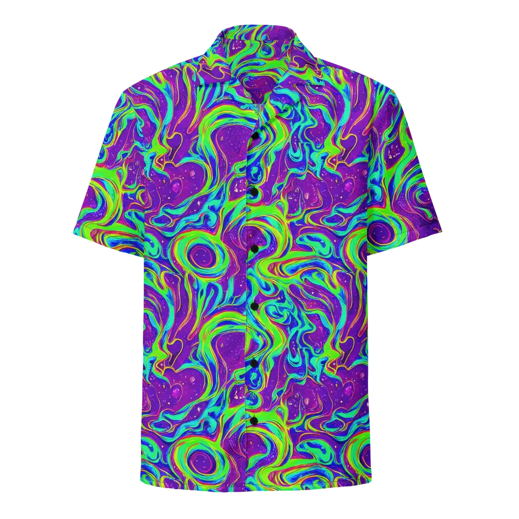 Lucid Lava on Button Shirt — Front
