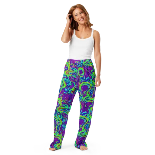 Lucid Lava on a Women's Pajama Pants