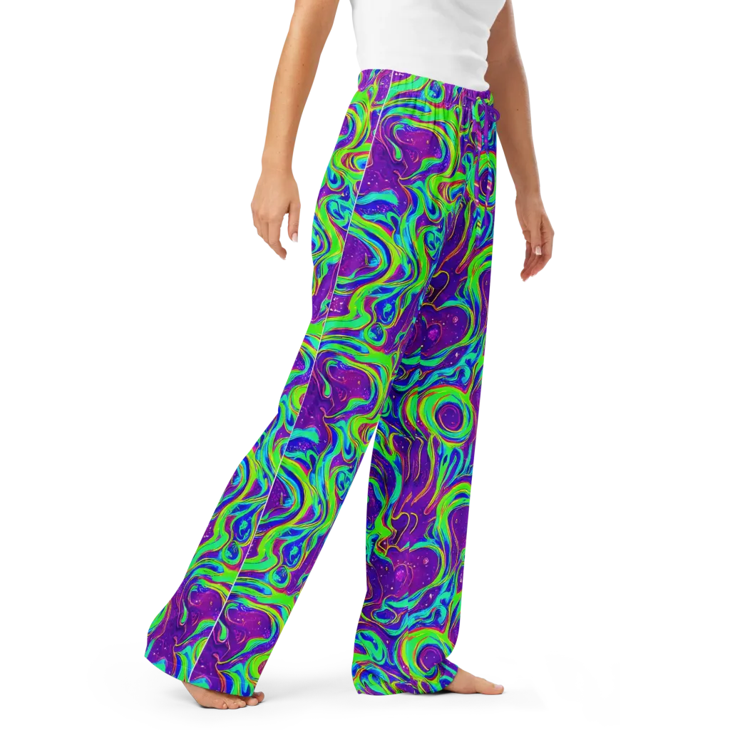 Lucid Lava on Women's Pajama Pants — Right Front