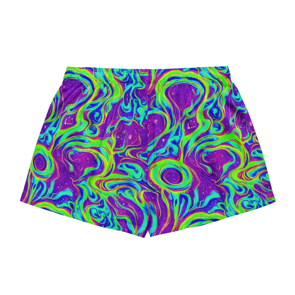 Lucid Lava on Women's Pajama Shorts — Back
