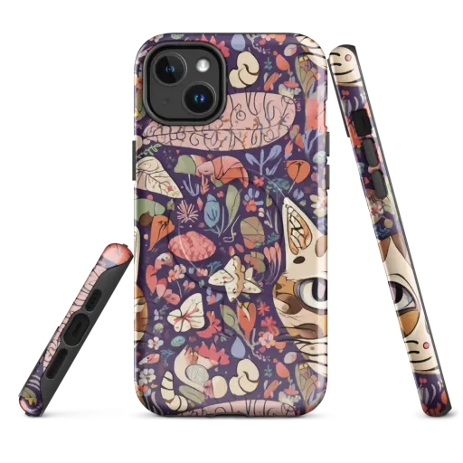 Feline Florilegium on a MagSafe Tough Case for iPhone®