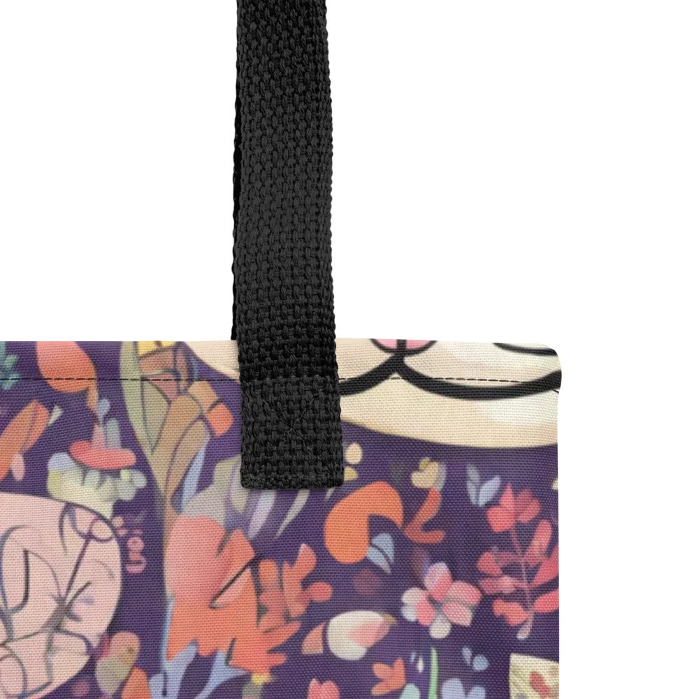 Feline Florilegium on Tote Bag — Product details