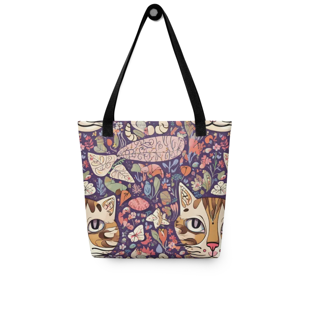 Feline Florilegium on Tote Bag — Front