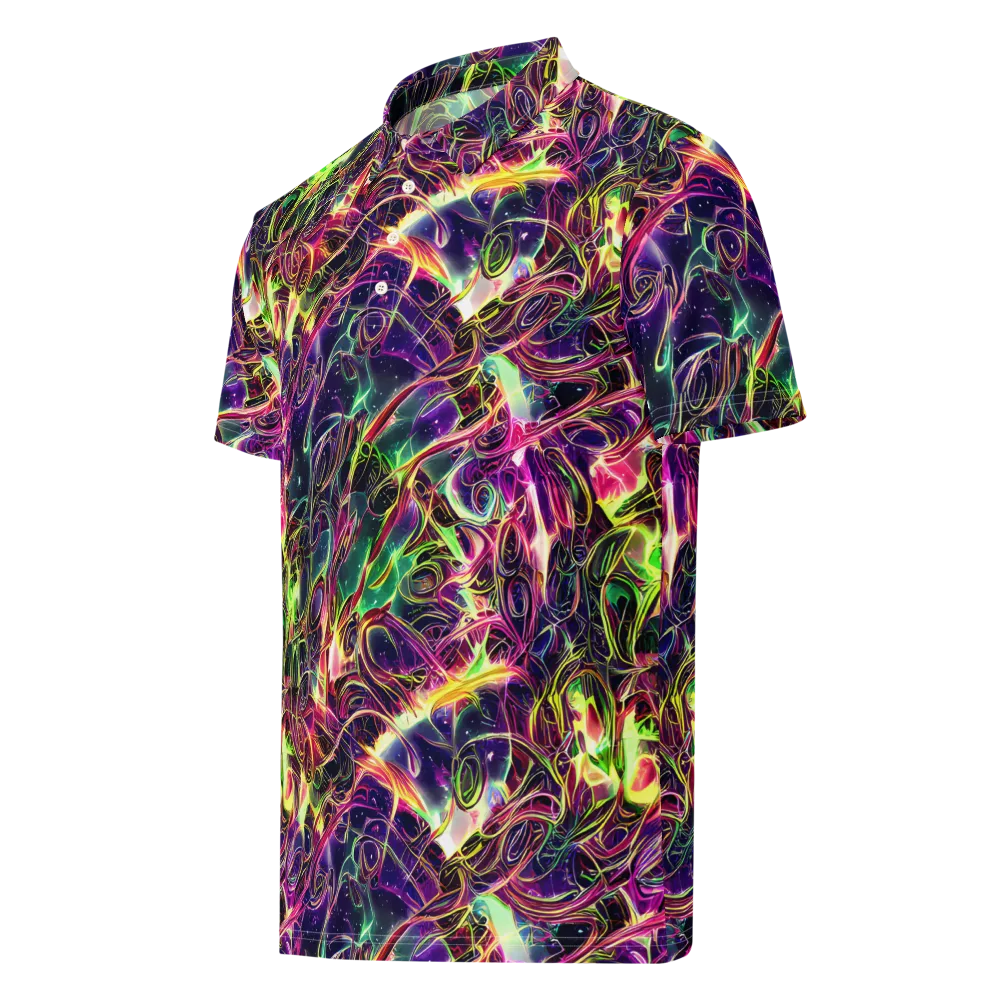 The Color Storm on Men's Slim Fit Polo Shirt — Left Front