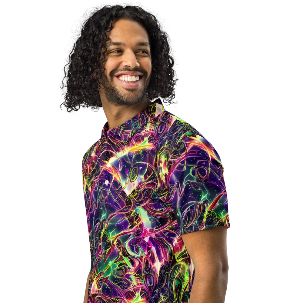 The Color Storm on Men's Slim Fit Polo Shirt — Left Front