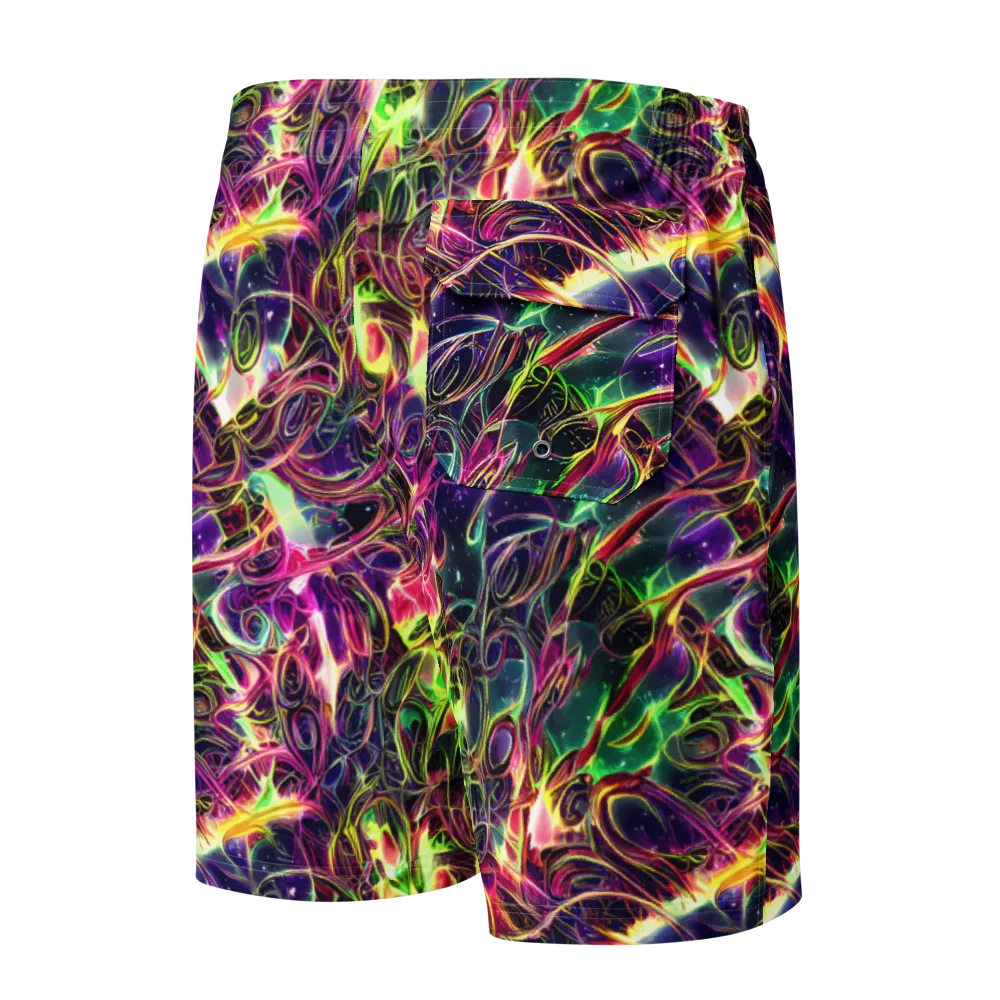 The Color Storm on Men's Board Shorts — Back