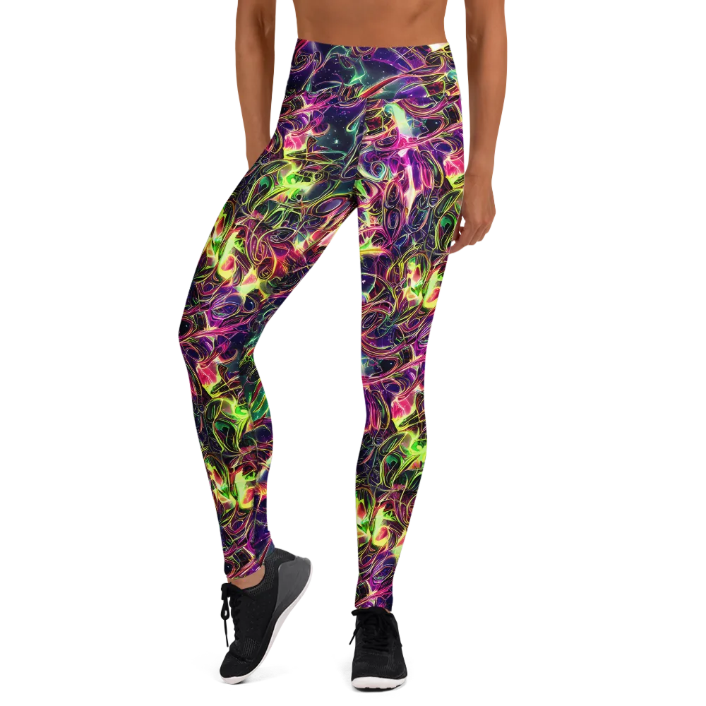 The Color Storm on Yoga Leggings — Front