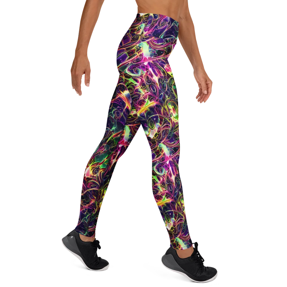The Color Storm on Yoga Leggings — Right