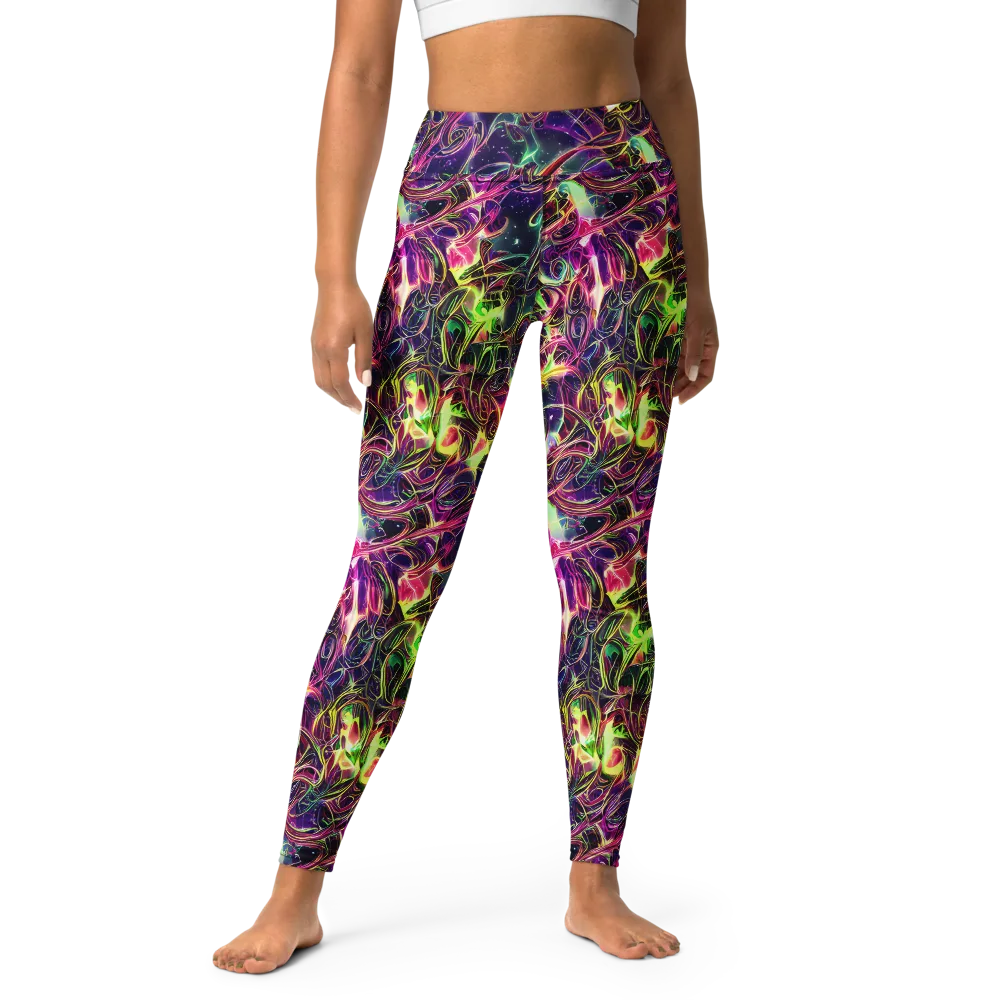 The Color Storm on Yoga Leggings — Front