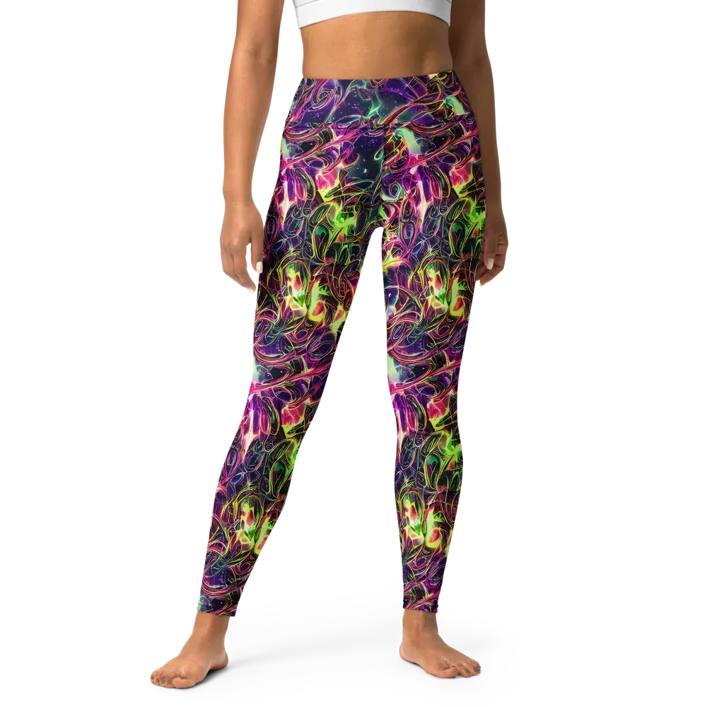 The Color Storm on Yoga Leggings — Front
