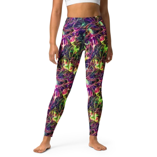 The Color Storm on a Yoga Leggings