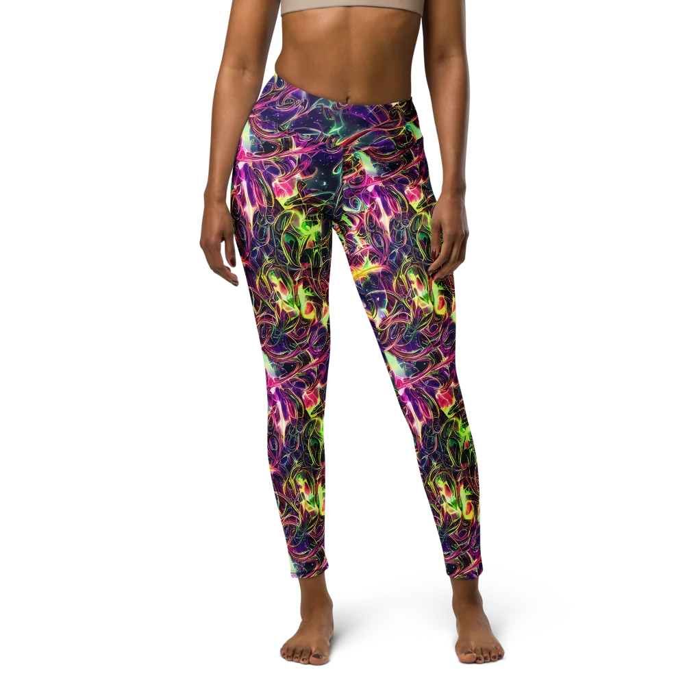 The Color Storm on Yoga Leggings — Front