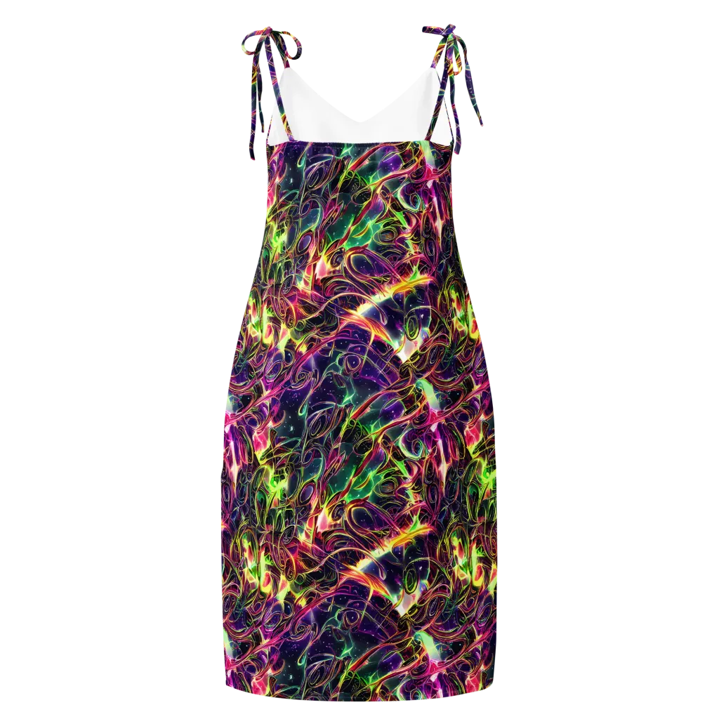 The Color Storm on Slip Dress — Back
