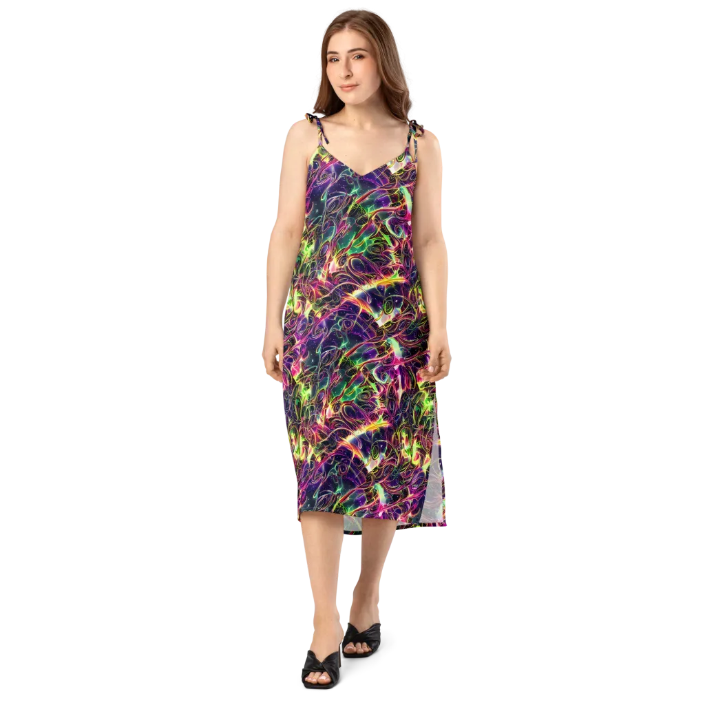 The Color Storm on Slip Dress — Front