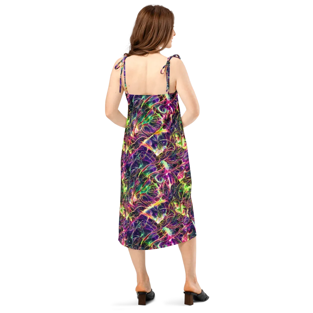 The Color Storm on Slip Dress — Back