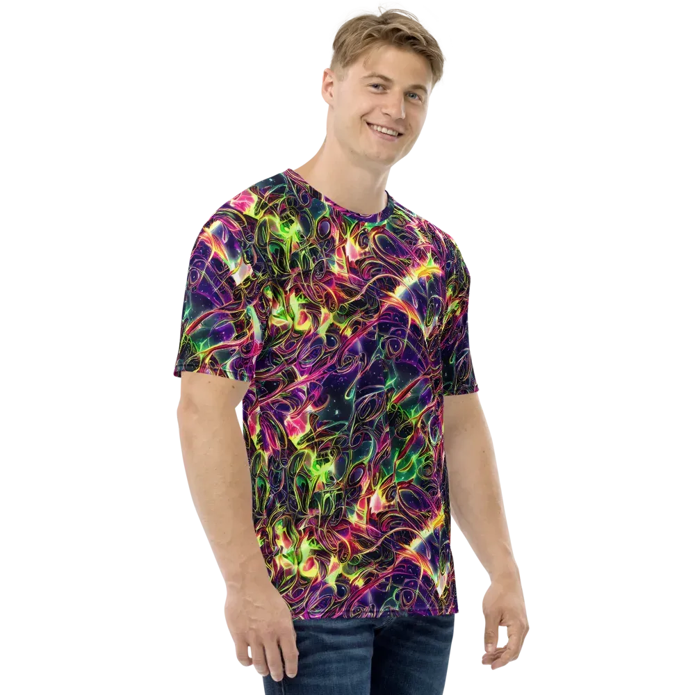 The Color Storm on Men's Crew Neck T-Shirt — Right