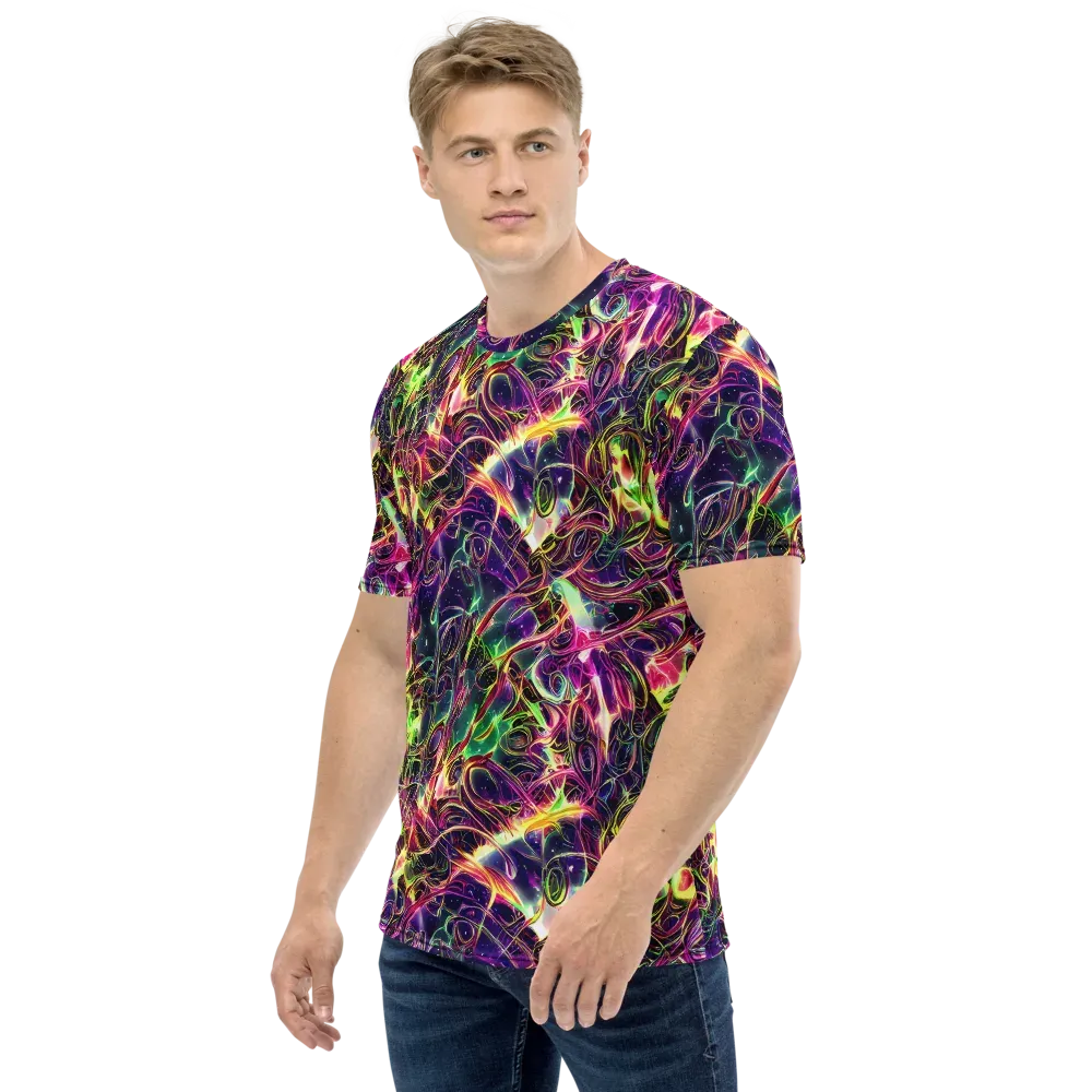 The Color Storm on Men's Crew Neck T-Shirt — Left