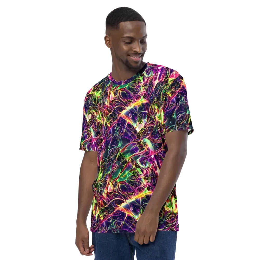The Color Storm on Men's Crew Neck T-Shirt — Left