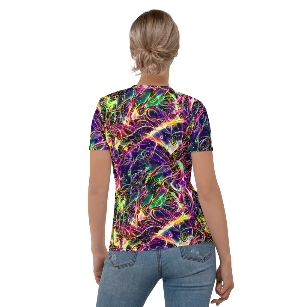 The Color Storm on Women's Crew Neck T-Shirt — Back