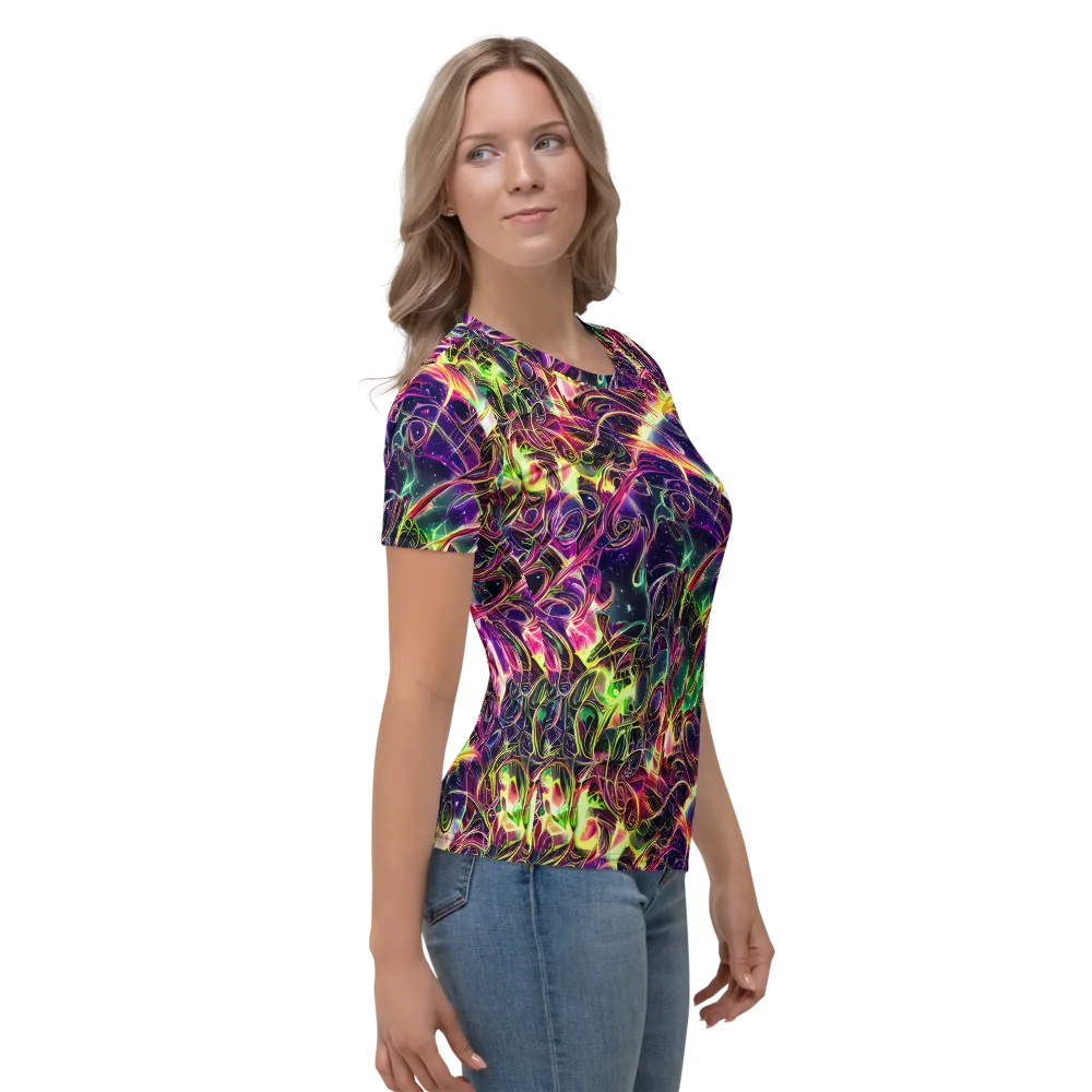 The Color Storm on Women's Crew Neck T-Shirt — Right