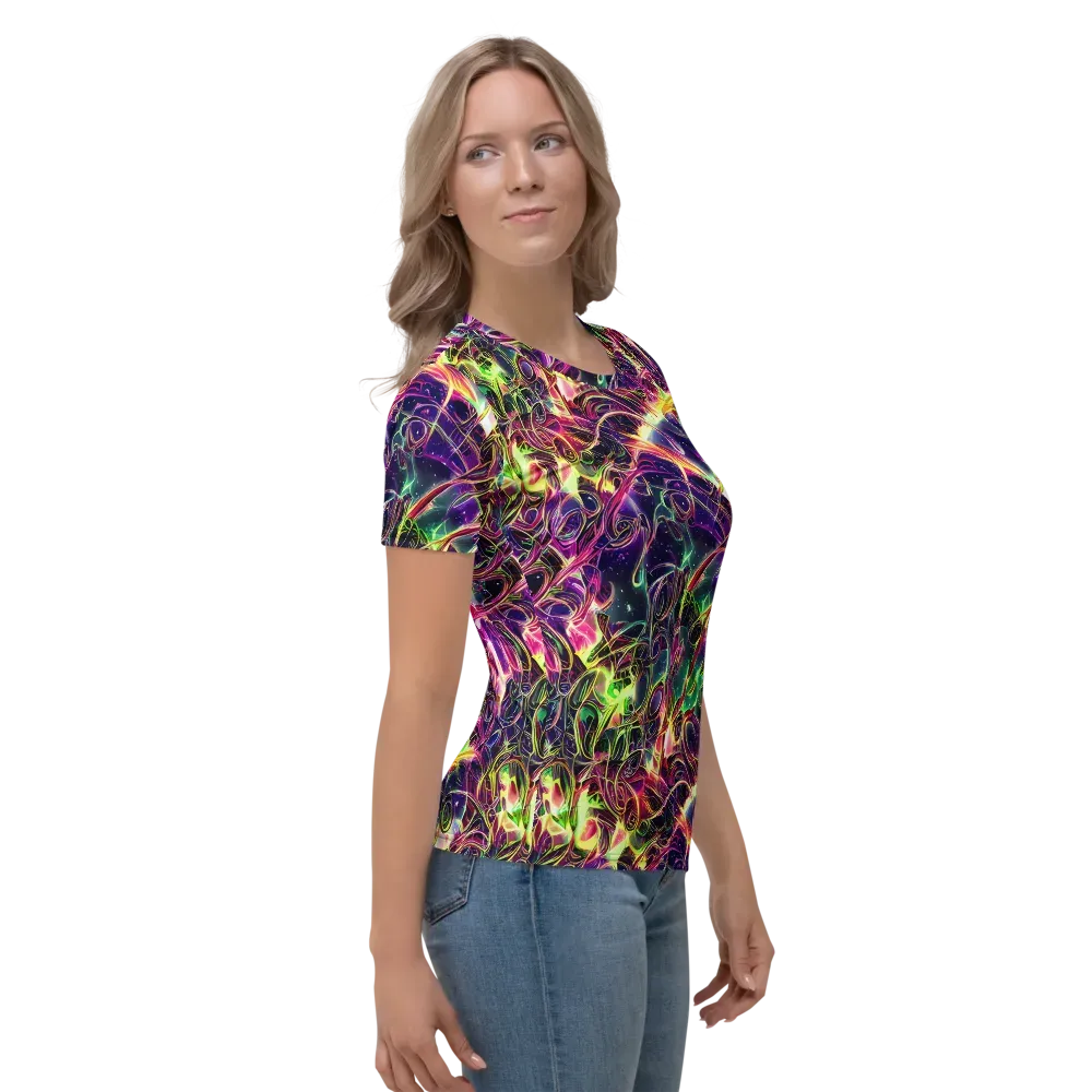 The Color Storm on Women's Crew Neck T-Shirt — Right