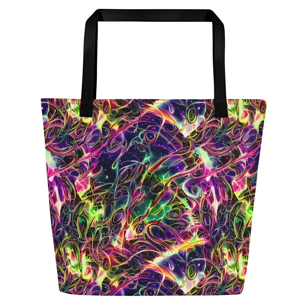 The Color Storm on Large Tote Bag W/ Pocket — Front