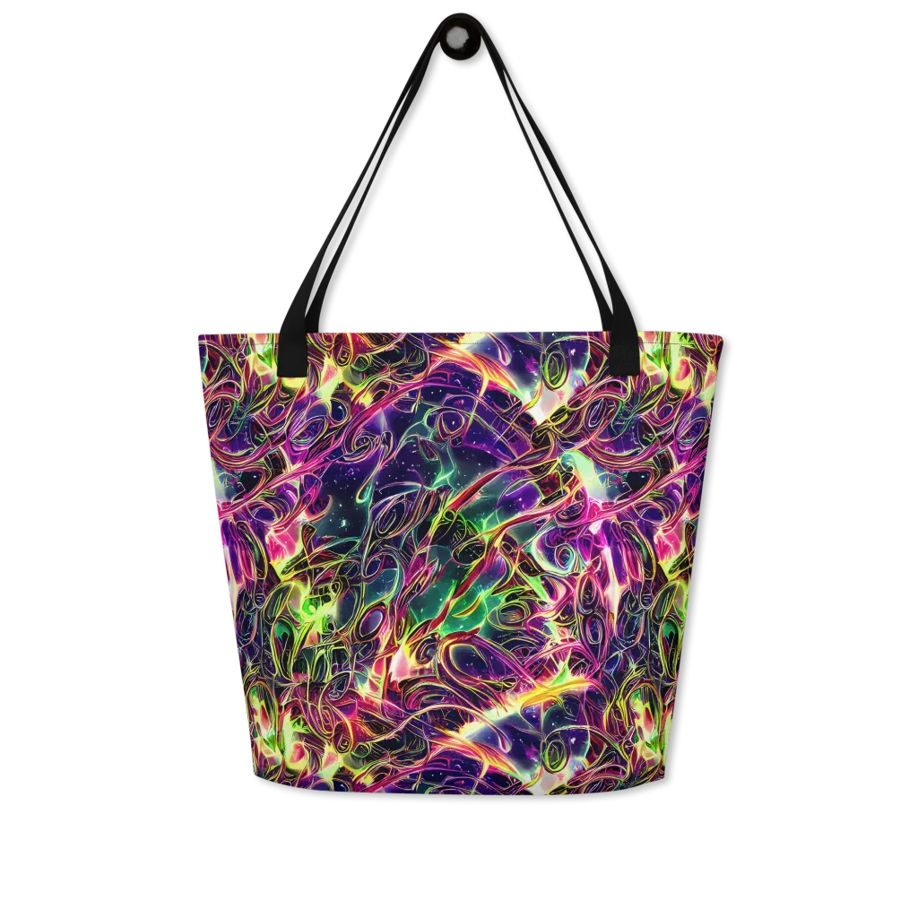 The Color Storm on Large Tote Bag W/ Pocket — Front