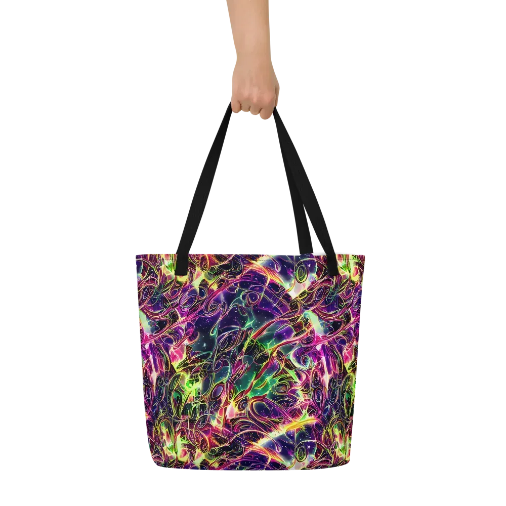 The Color Storm on Large Tote Bag W/ Pocket — Front