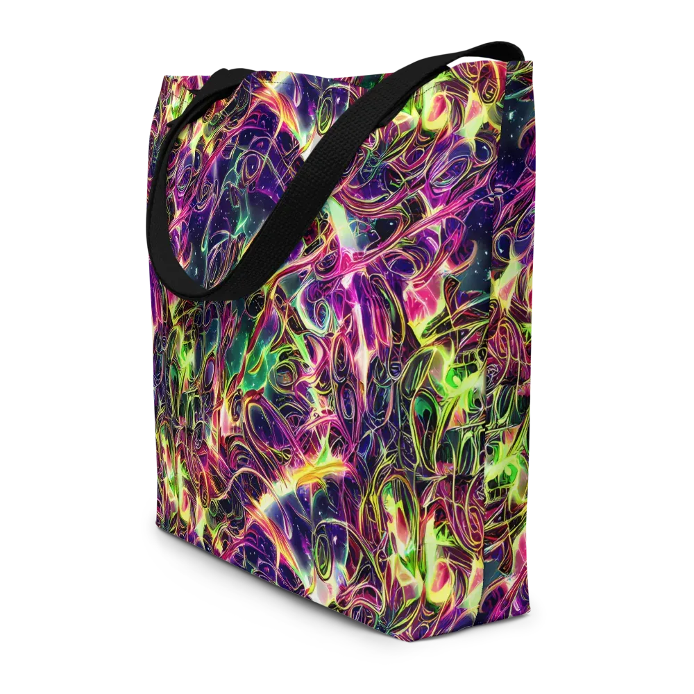 The Color Storm on Large Tote Bag W/ Pocket — Front
