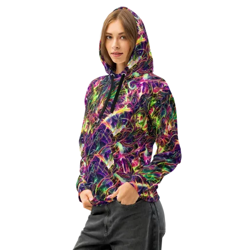 The Color Storm on a Cotton Hoodie