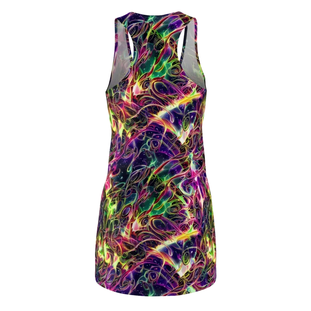 The Color Storm on Racerback Dress — Back