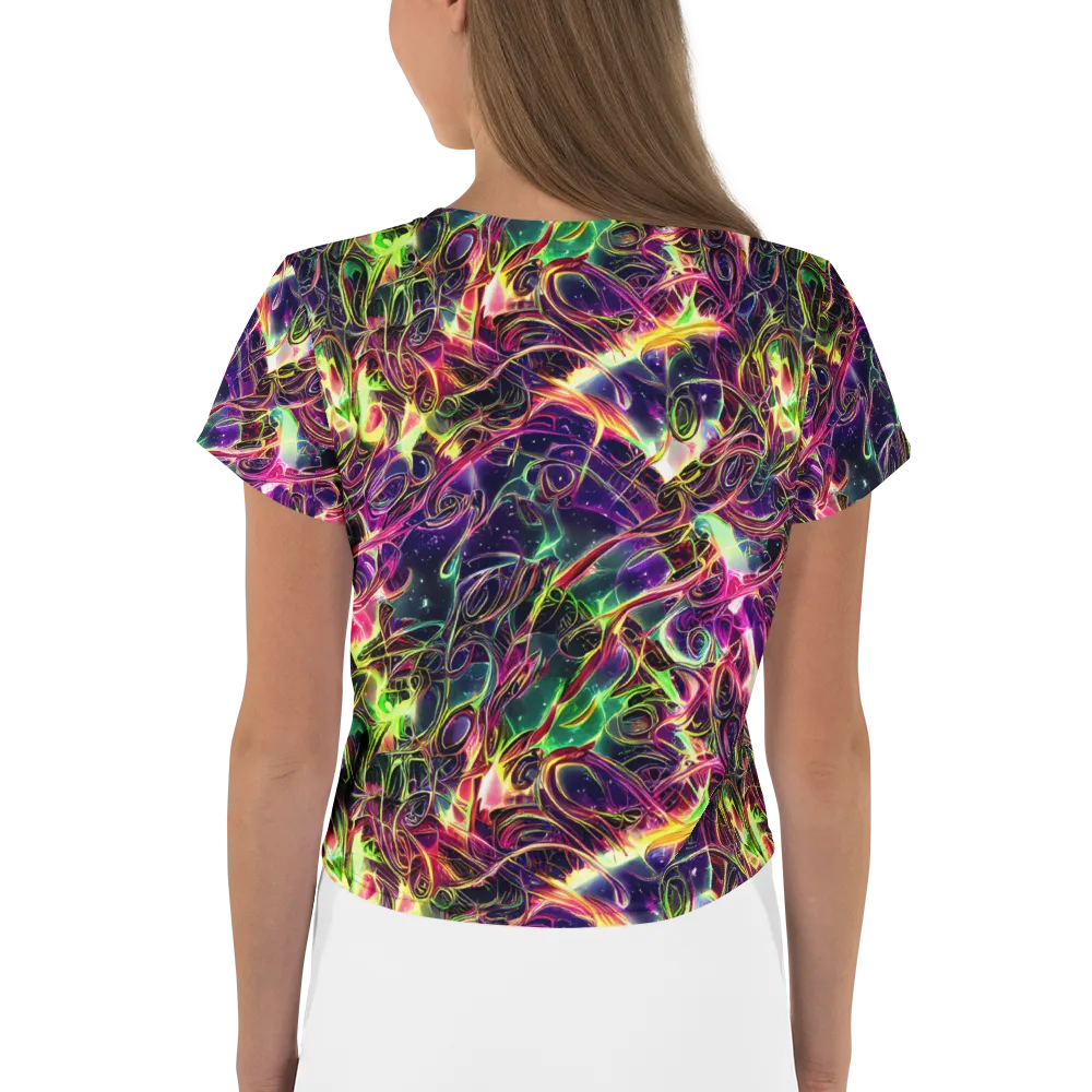 The Color Storm on Crop Tee — Back