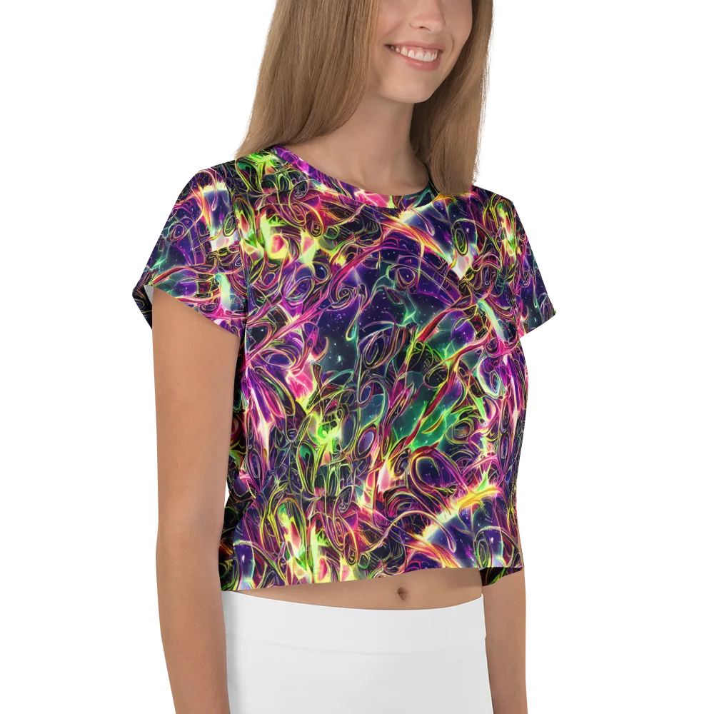 The Color Storm on Crop Tee — Right