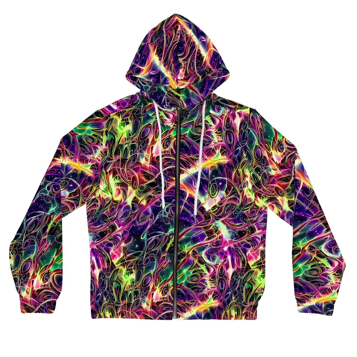The Color Storm on Women's Full-Zip Hoodie — Front