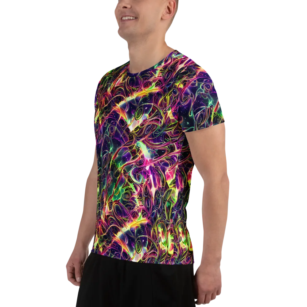 The Color Storm on Men's Athletic T-Shirt — Left