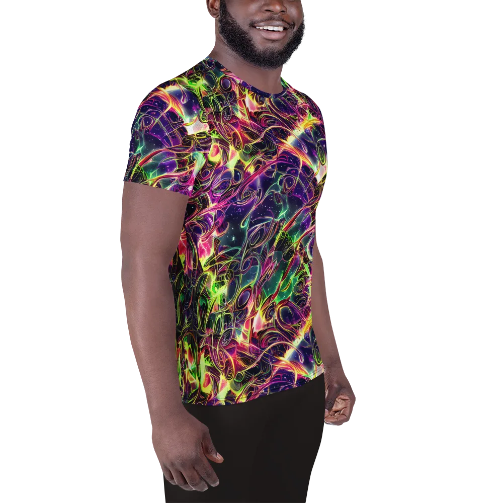 The Color Storm on Men's Athletic T-Shirt — Right