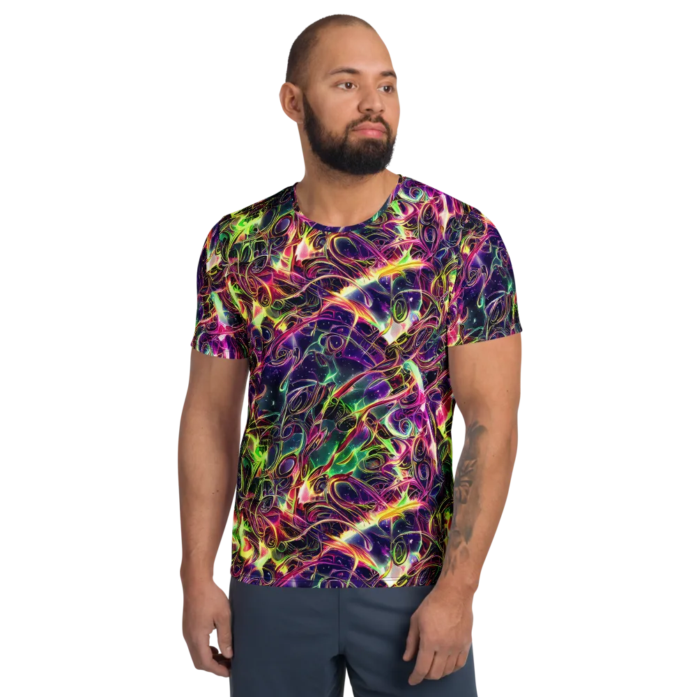 The Color Storm on Men's Athletic T-Shirt — Front